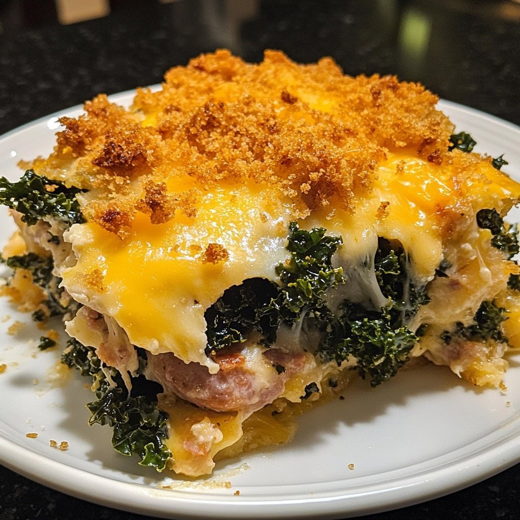 Herzhafter Grünkohlauflauf