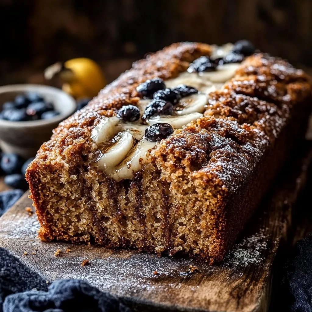 Hausgemachtes Bananenbrot mit Zimtschnecke