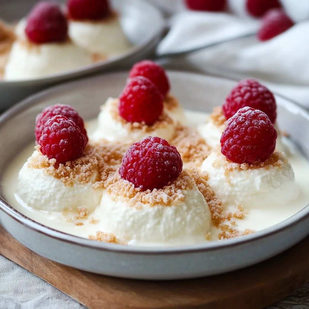 Himbeer Quark Dessert mit Raffaelo