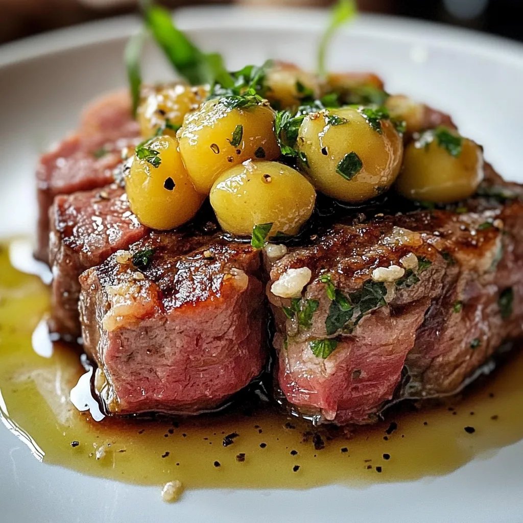 Saftiges Rindertatar mit Dijon-Senf und würzigen Gewürzgurken