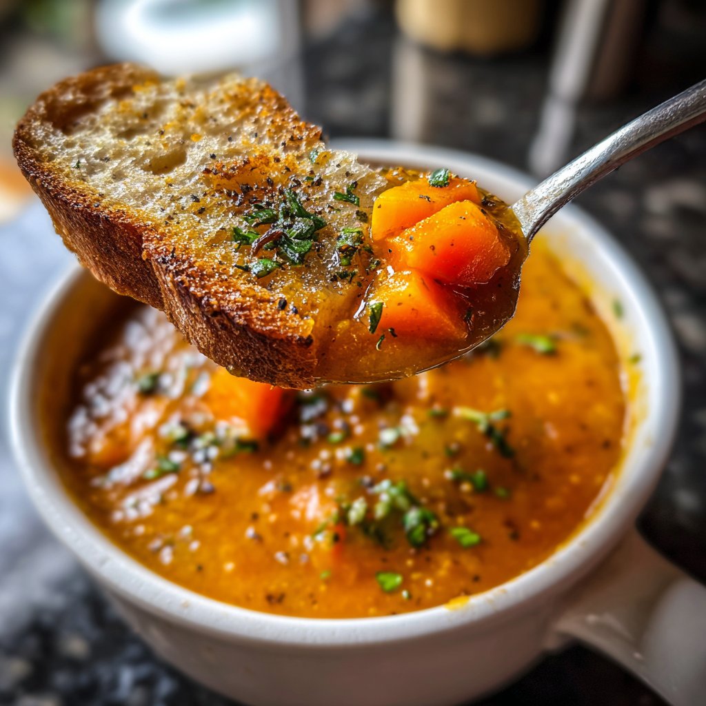 Linsensuppe mit Karotten