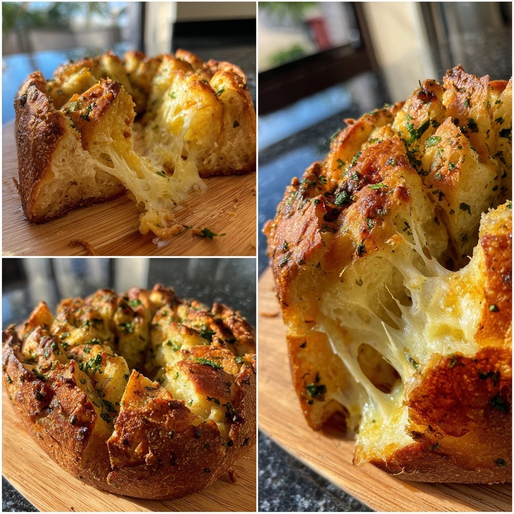 Zupfbrot Mit Käsefüllung