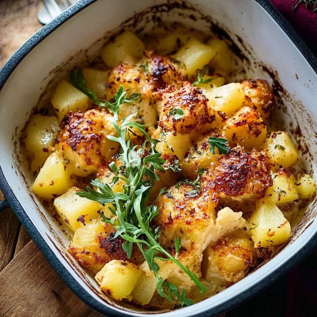 Blumenkohlauflauf mit Kartoffeln