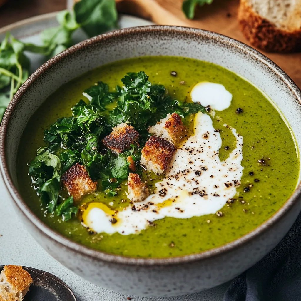 Winterliche Grünkohlsuppe