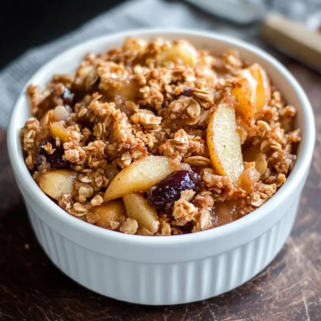 Veganer Apfelcrumble