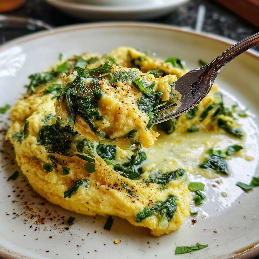 Mittagessen mit Spinat und Reis