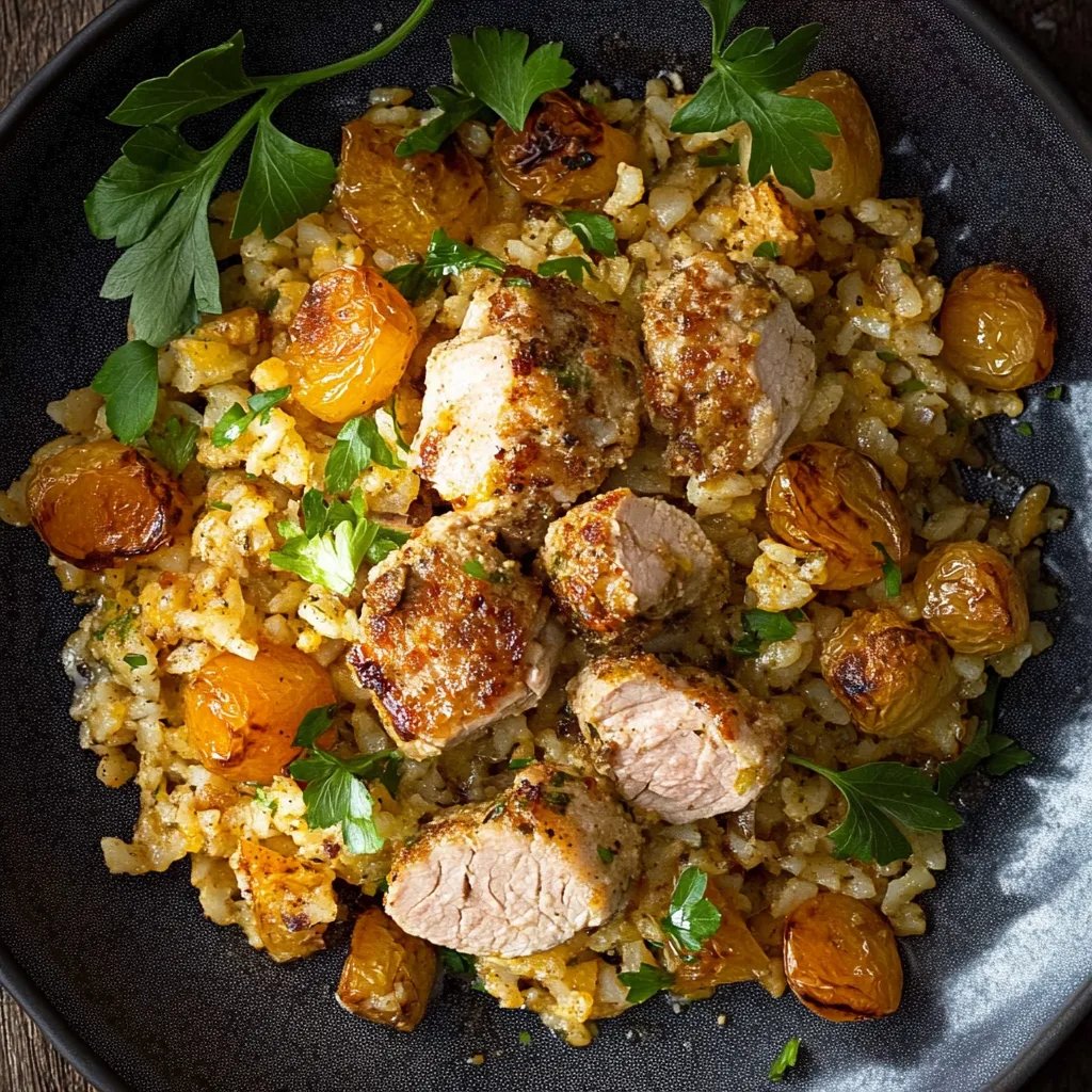 Schnelles Reisgericht mit Hähnchen