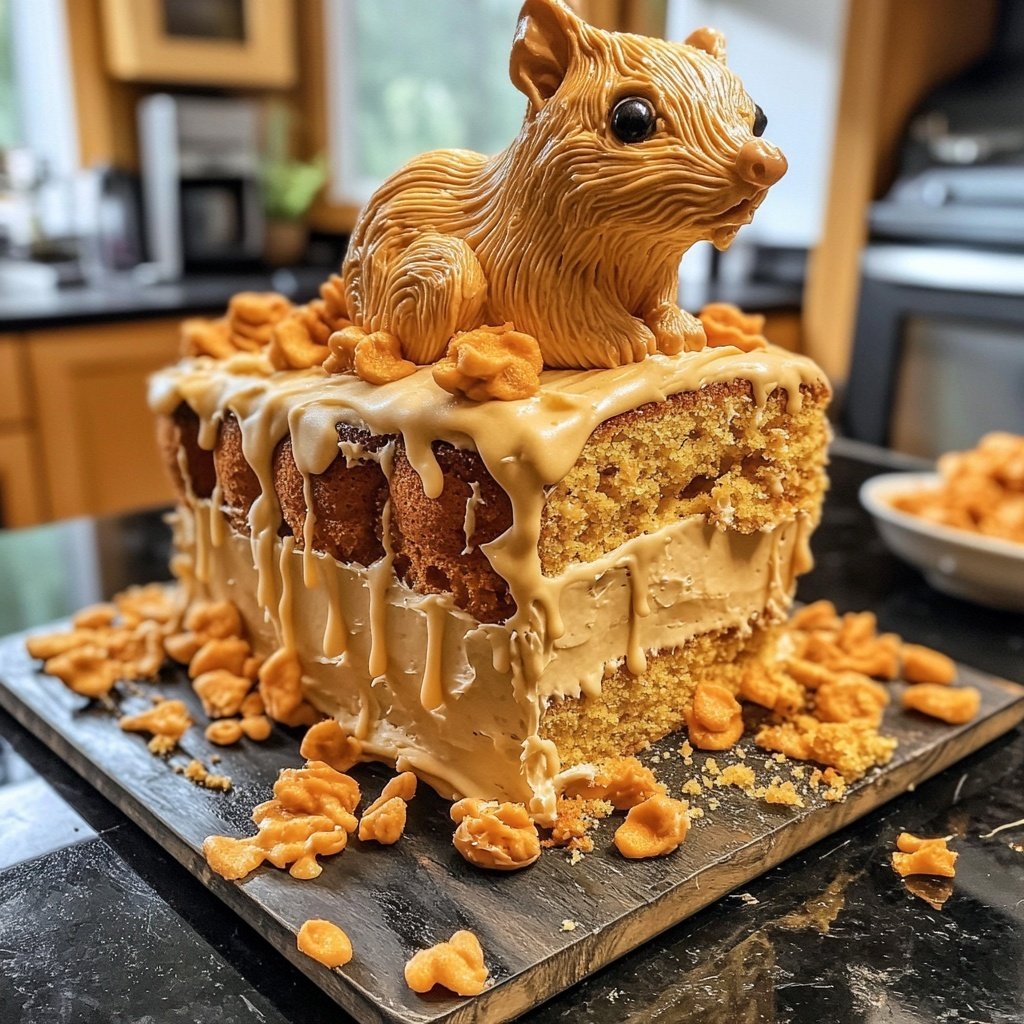 Eichhörnchen Kuchen Modelado Paso a Paso