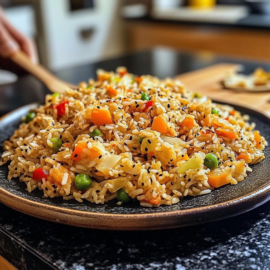 Gebratener Reis mit Sesamöl