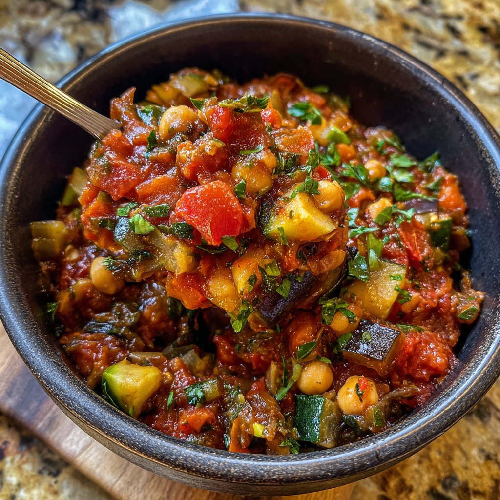 Ratatouille mit Kichererbsen