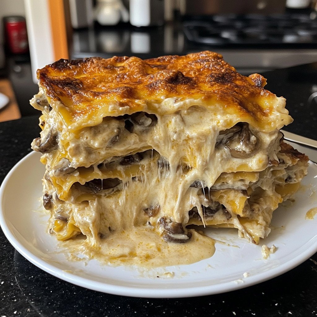 Lasagne mit Pilzen