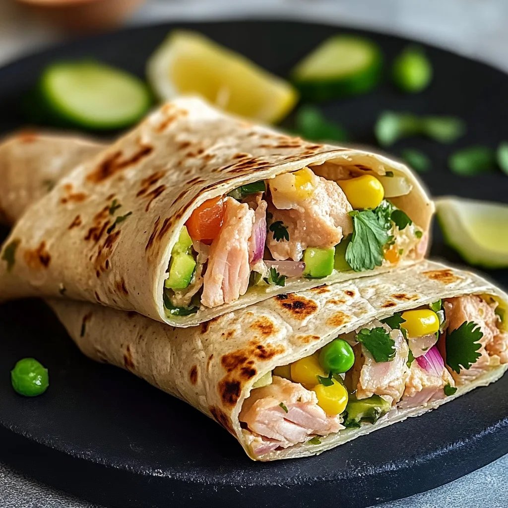 Gesunder Thunfisch-Wrap