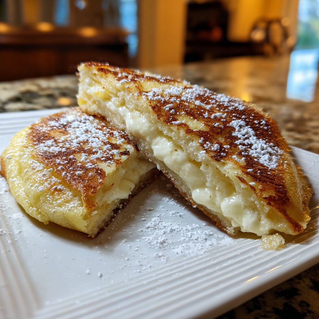 Pfannkuchen mit Quarkfüllung