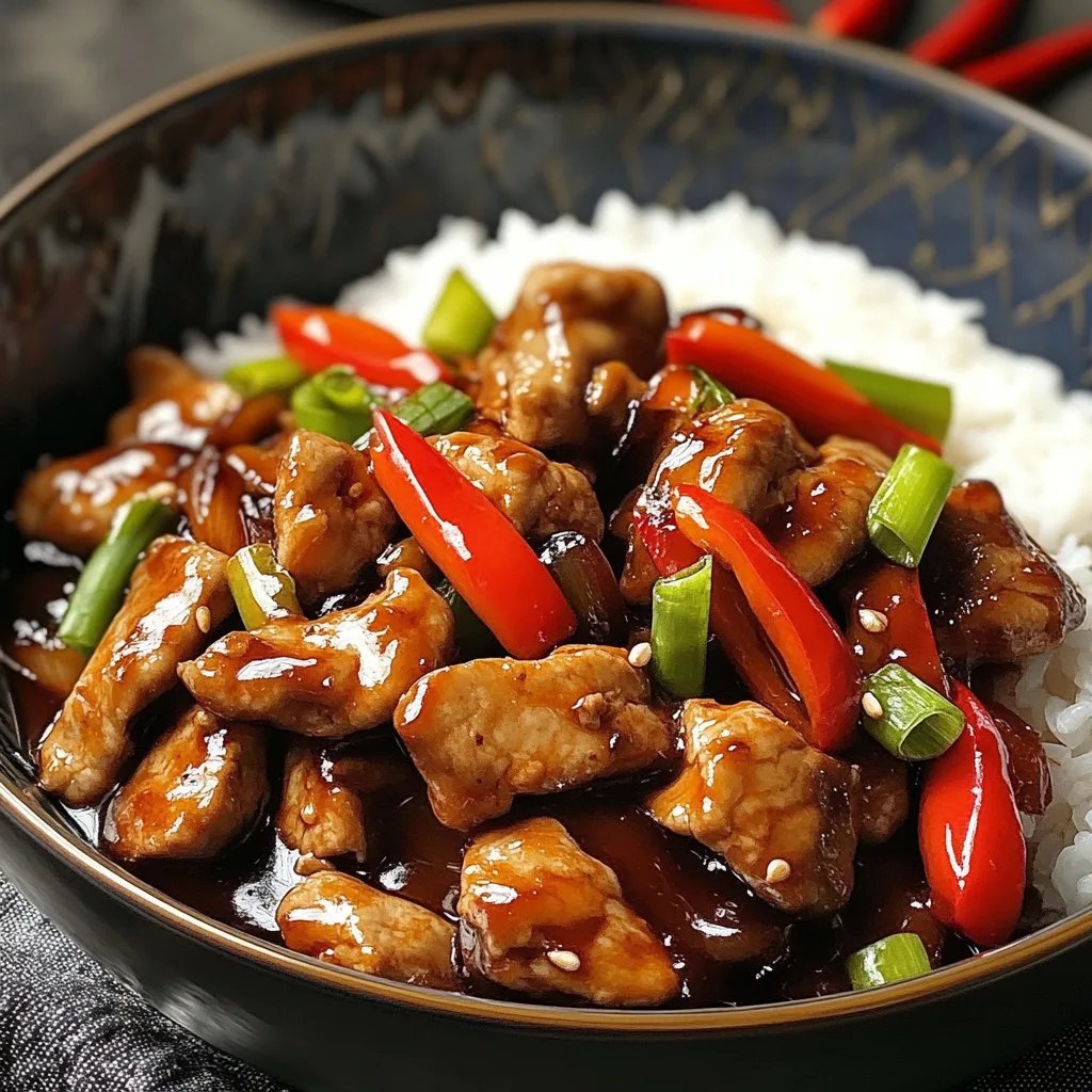 Schnelle Chinesische Hähnchenpfanne mit Reis