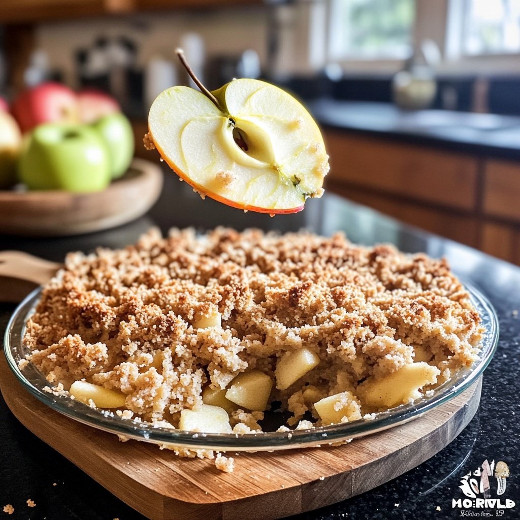 Veganer Apfel-Crumble