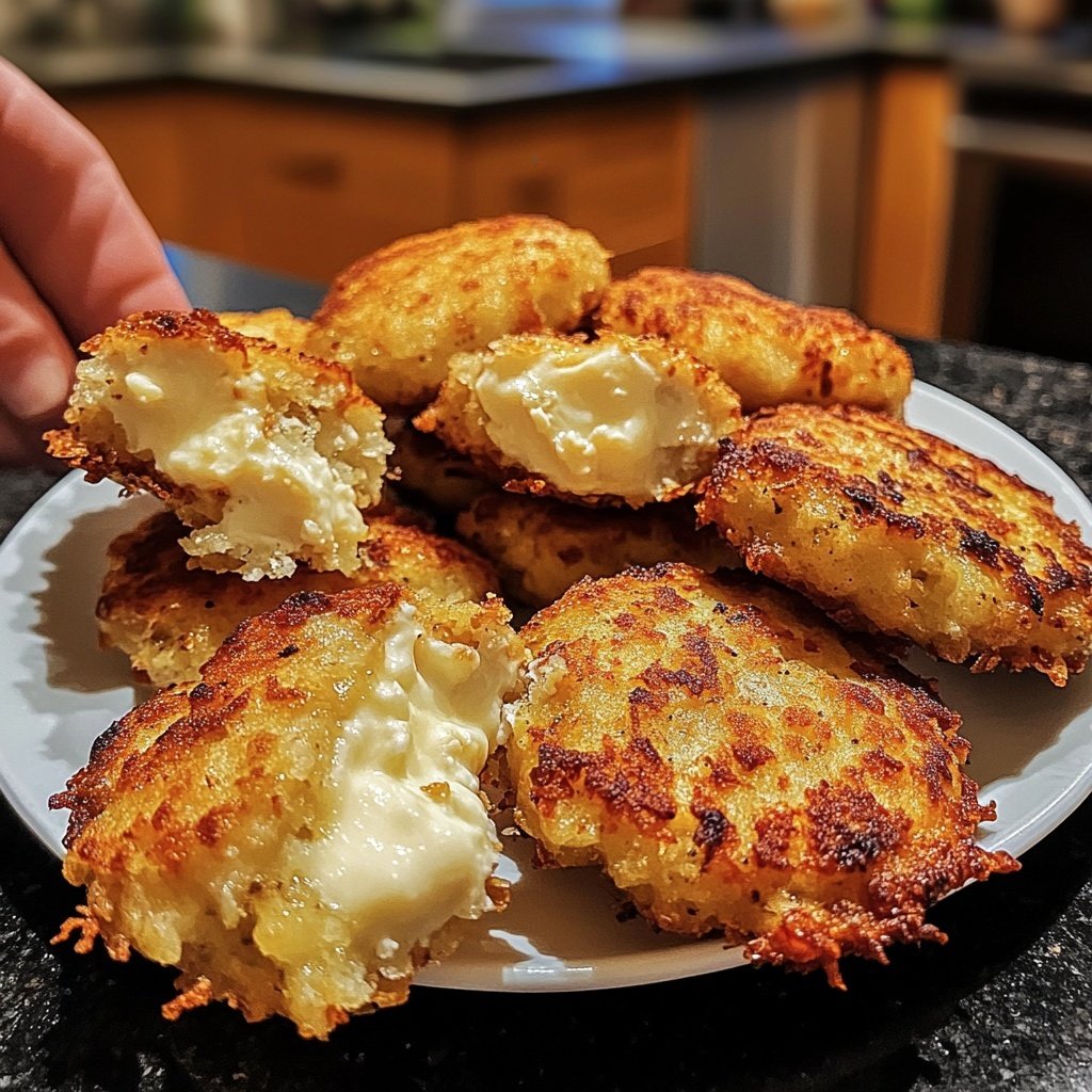 Kartoffelfrikadellen mit Schafskäse