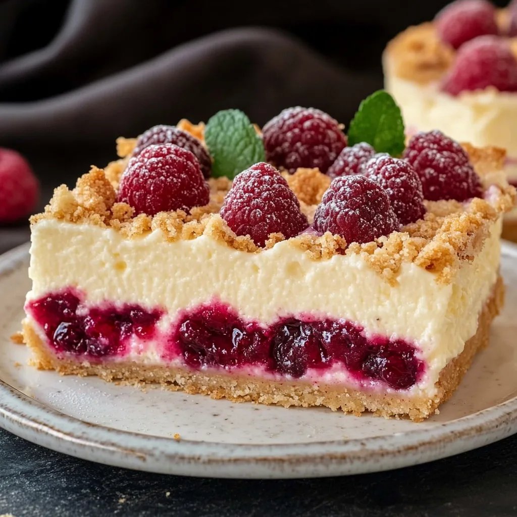Saftiger Käsekuchen mit Kirschen und Streuseln